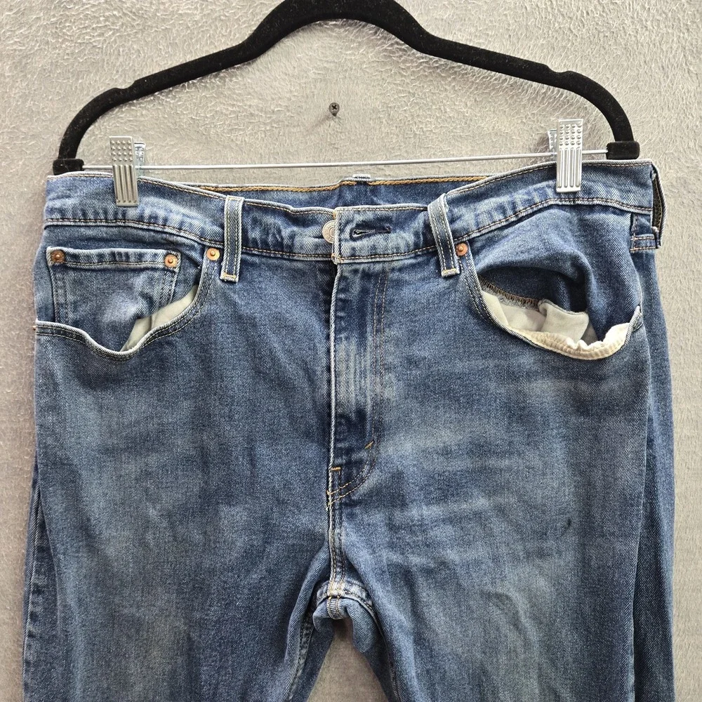Levi's 512 Men Jeans 36X32 Blue Denim Slim Taper Fit 29